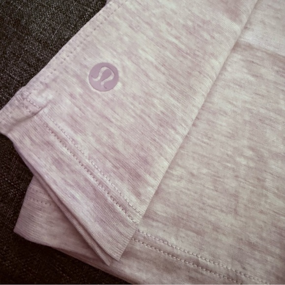 NWOT Lululemon All Yours Cotton T-Shirt - Heathered Lilac Ether 💜 - Picture 7 of 10